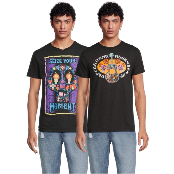 Disney Other - Disney Coco Men’s TWO PACK of black short sleeved shirts Men’s Size L and XL